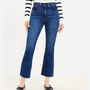 High Rise Kick Crop Loft Jeans